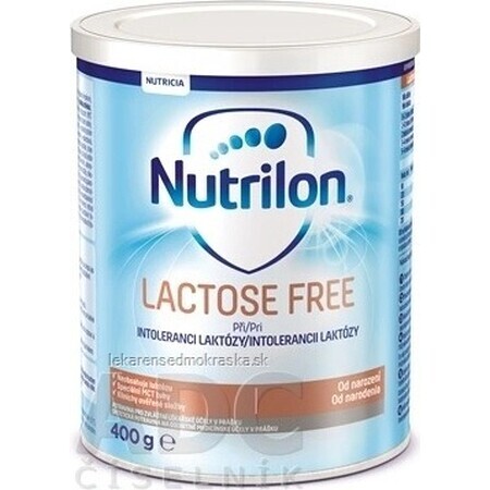 Nutrilon LACTOSE FREE 1×400 g, lait maternisé, dès la naissance