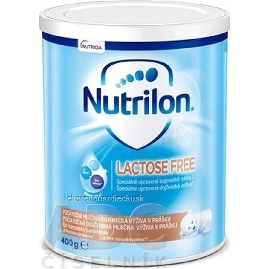 Nutrilon LACTOSE FREE 1×400 g, lait maternisé, dès la naissance