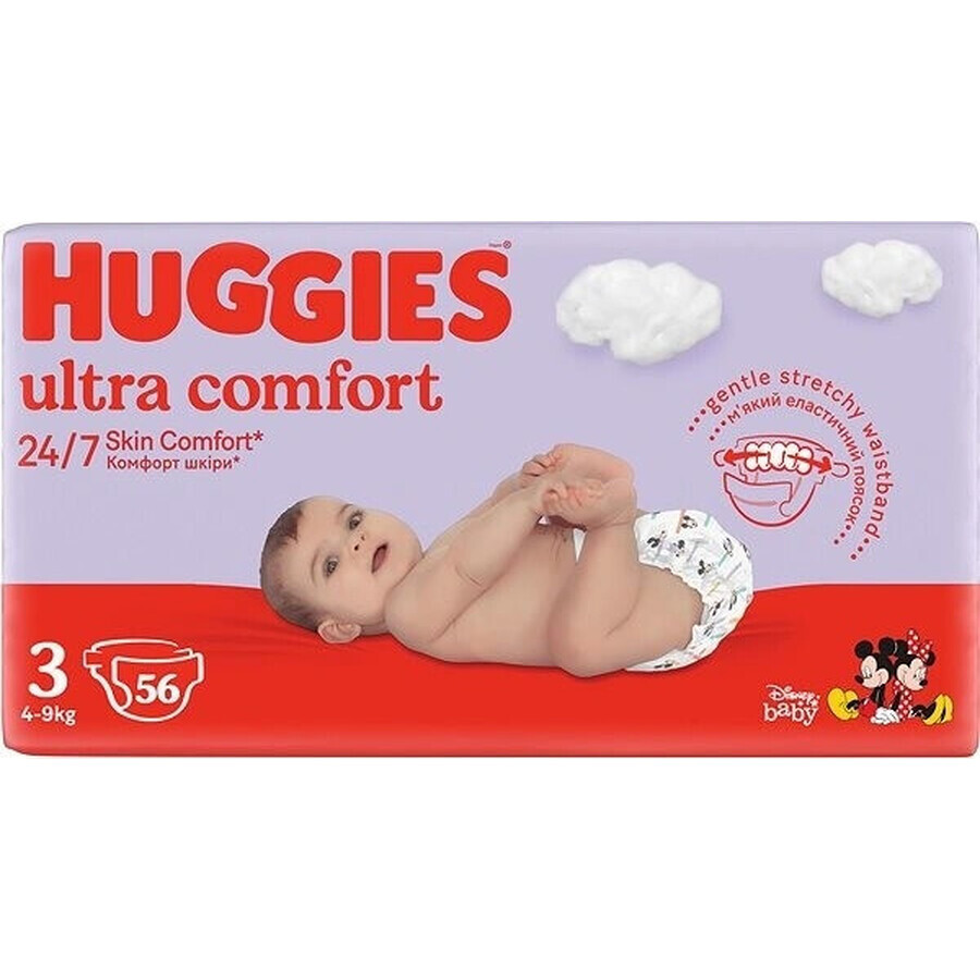 HUGGIES Ultra Comfort Jumbo 3 56 Stück 1×1 Stück