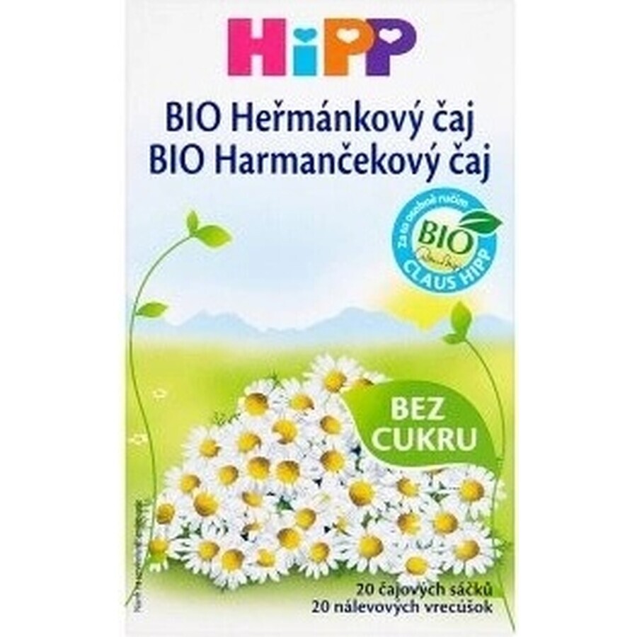 HiPP Organic Chamomile tea 20×1,5 g, thé à la camomille