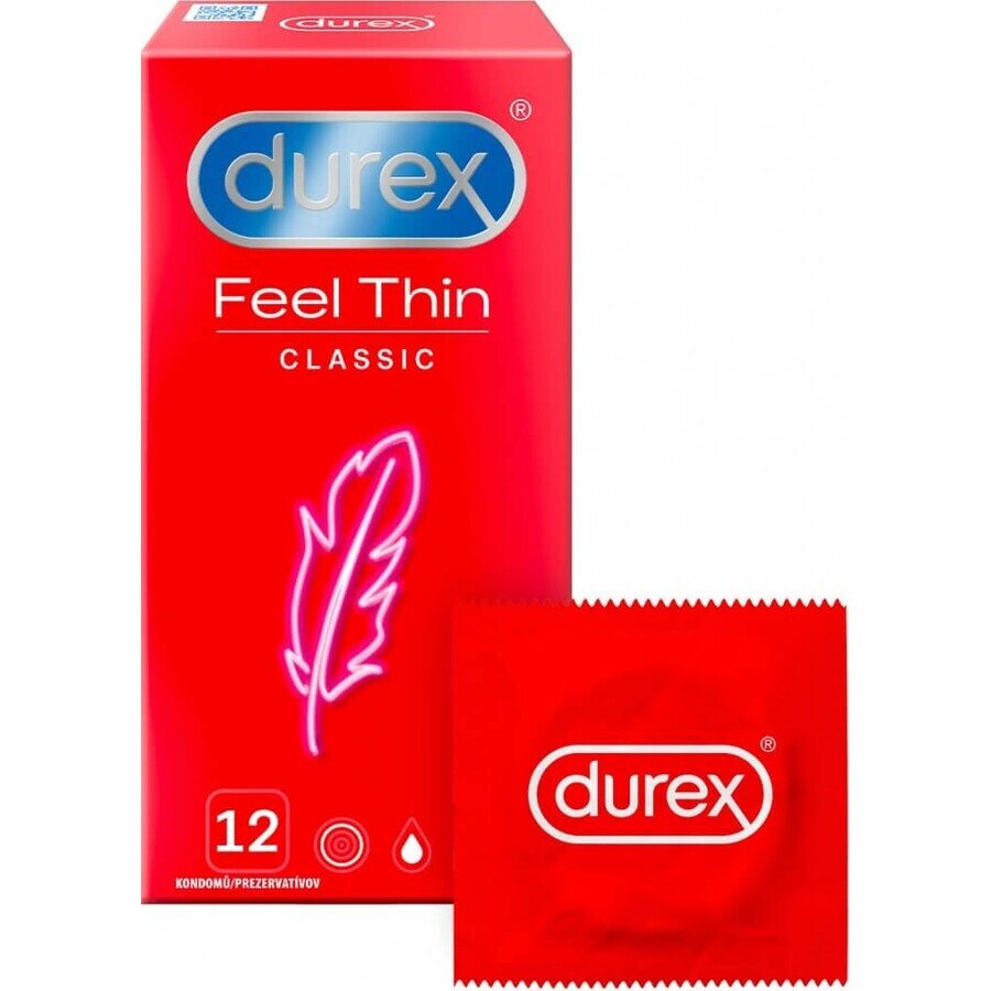 DUREX Feel Thin Classic 1×12 pezzi, preservativi