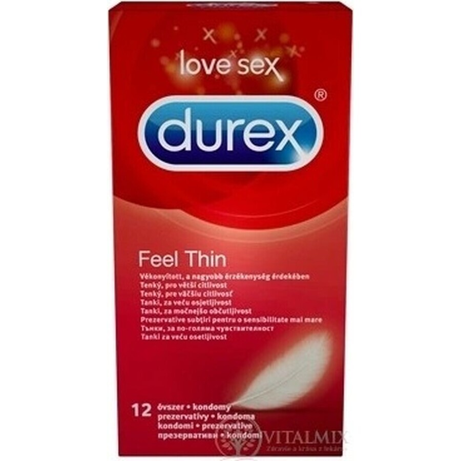 DUREX Feel Thin Classic 1×12 pezzi, preservativi