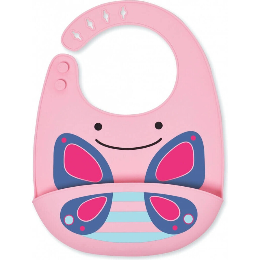 Babero de silicona Zoo Butterfly 1×1 ud, babero de silicona