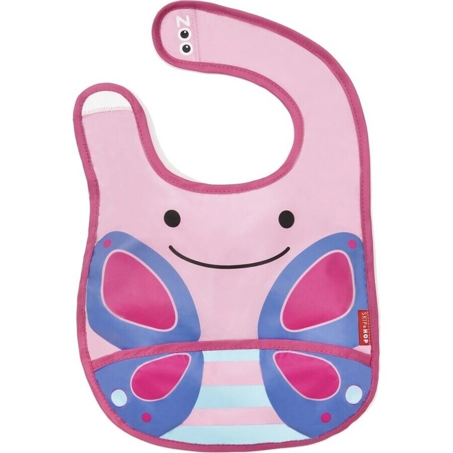 Babero de silicona Zoo Butterfly 1×1 ud, babero de silicona