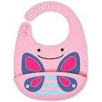 Babero de silicona Zoo Butterfly 1×1 ud, babero de silicona