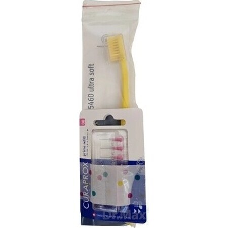 CURAPROX CPS 08 prime refill pink + CS 5460 1×1 set, brosses interdentaires sans support 8 pcs + brosse à dents 1 pcs