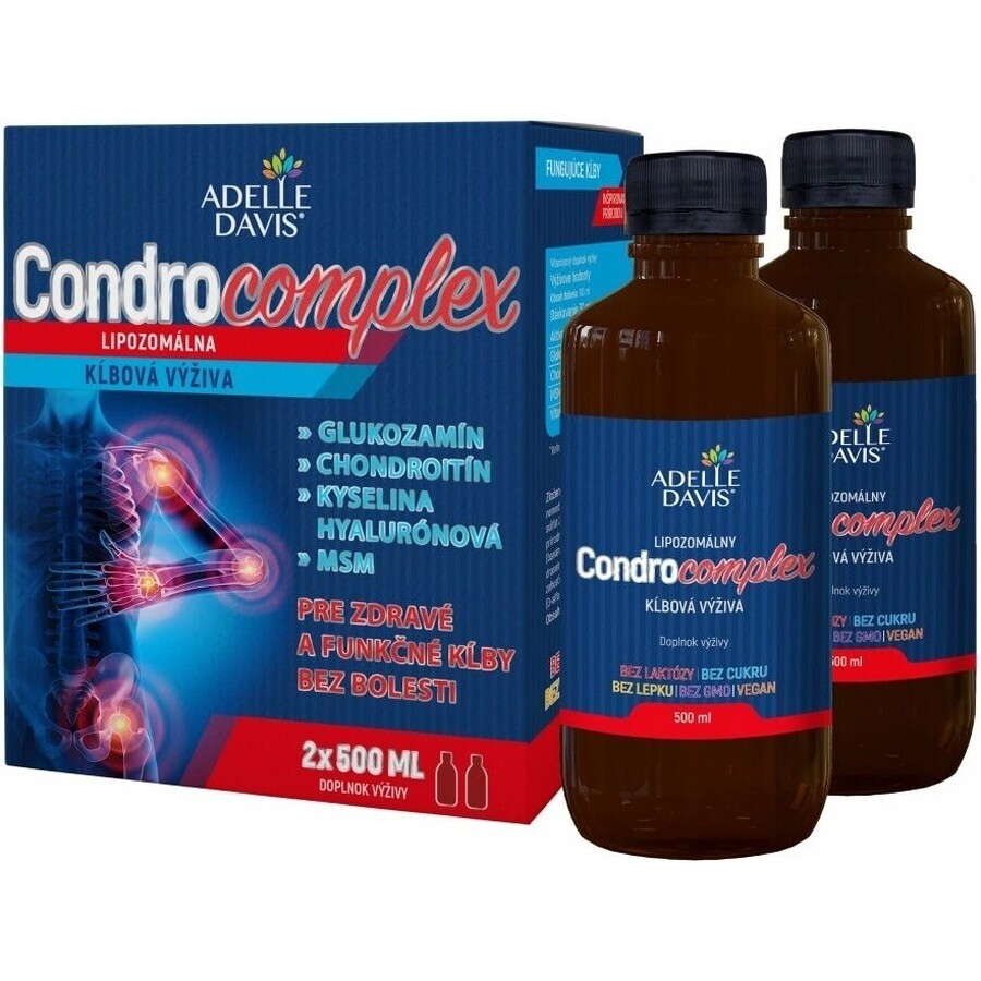 Adelle Davis CONDROCOMPLEX Liposomal Joint Nutrition 2×500 ml, complemento alimenticio