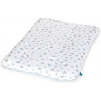 CEBA Funda blanda para cambiador 50 x 70 Gris Estrellas + Azul Estrellas 2pcs 1×2 pcs, estrella