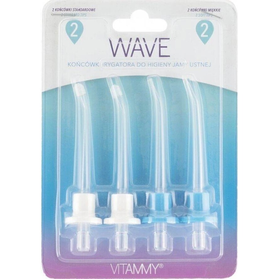 Vitammy Wave Maniglie di ricambio per doccia dentale 1×4 pezzi, soffioni dentali di ricambio