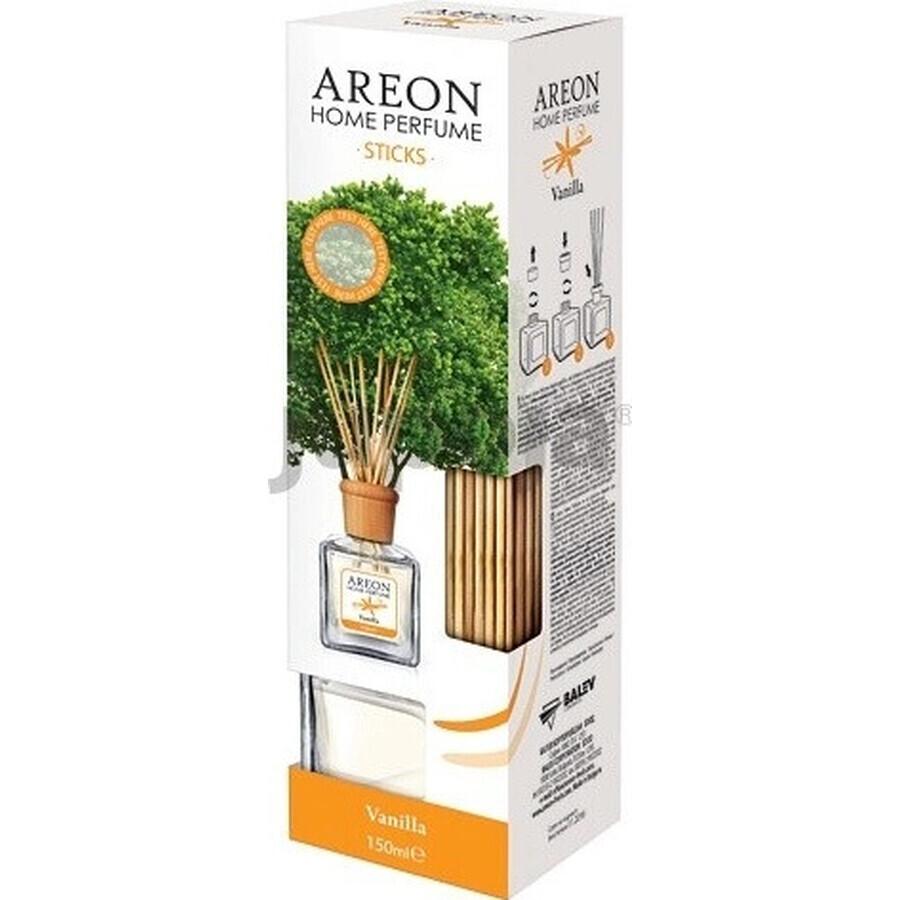 AREON Bastoncini di profumo alla vaniglia 85ml 1×1 pz, deodorante per ambienti