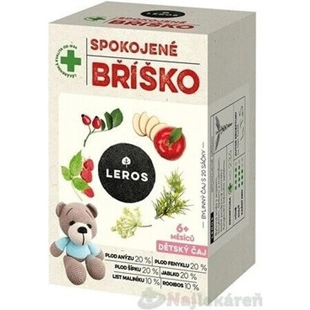 LEROS CHILDREN'S TEA SOOTHY BELLY 20×2 g, tisane pour le ventre des enfants