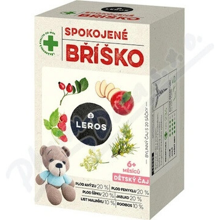 LEROS CHILDREN'S TEA SOOTHY BELLY 20×2 g, tisane pour le ventre des enfants