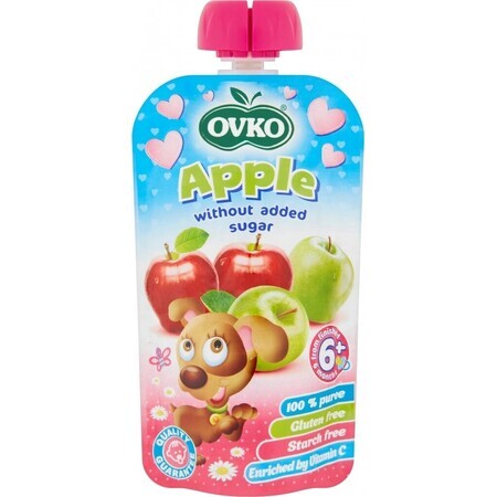 OVKO Baby Food Pomme 1×120 g, capsule de fruits