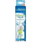 Dr.BROWN'S BABY BOTTLE OPTIONS+ 120 ml 1×1 unidad, estrecho, 0M+, anticólico, plástico, blanco