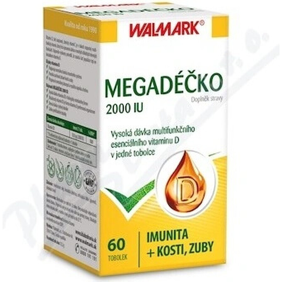 WALMARK Megadose 2000 UI 1×60 cps, vitamina D