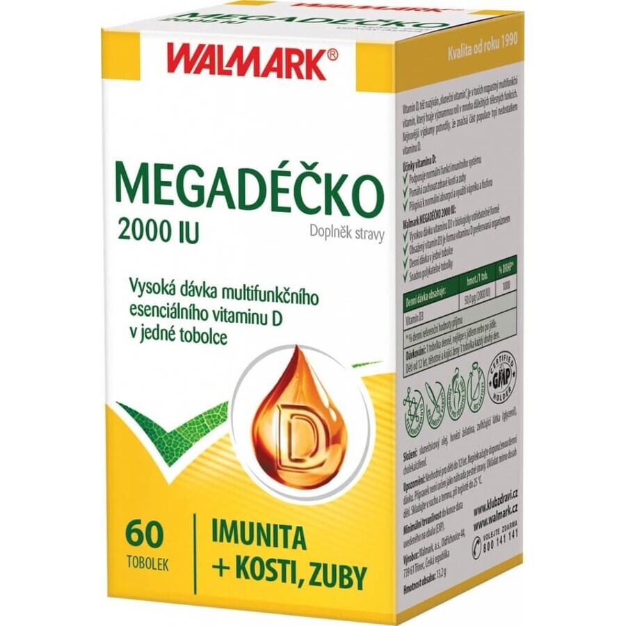 WALMARK Megadose 2000 UI 1×60 cps, vitamina D