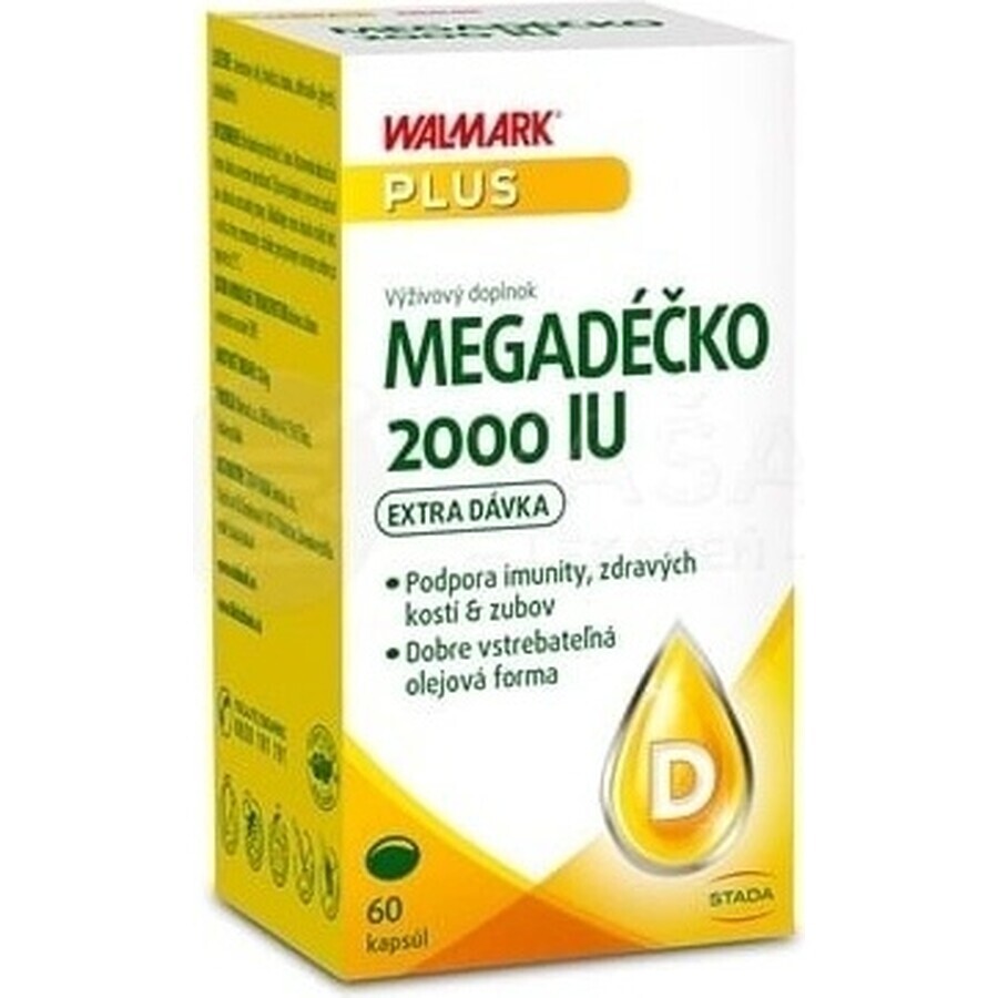 WALMARK Megadose 2000 UI 1×60 cps, vitamina D