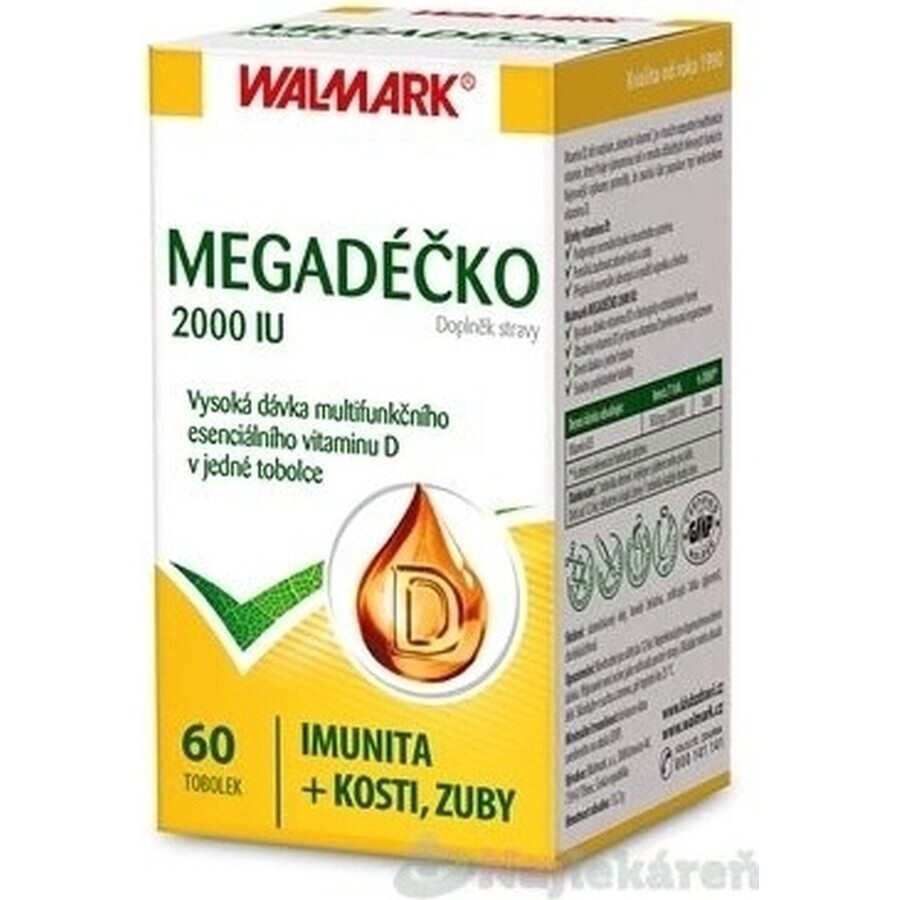 WALMARK Megadose 2000 UI 1×60 cps, vitamina D