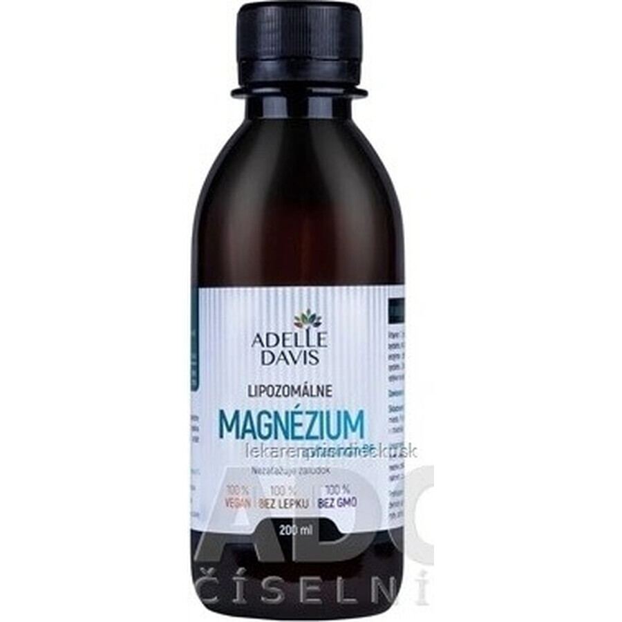 Adelle Davis magnésium liposomal avec vitamine B6 1×200 ml, magnésium