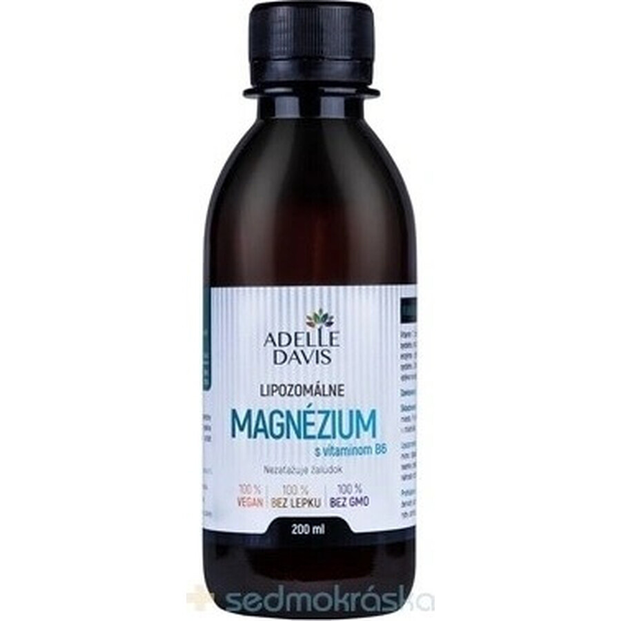 Adelle Davis magnésium liposomal avec vitamine B6 1×200 ml, magnésium