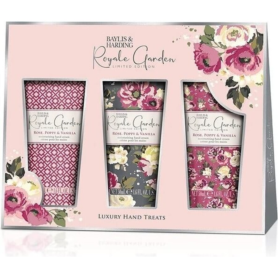 Baylis and Harding Rose & Wolf Poppy Hand Cream Gift Set 1×3 pcs, gift set