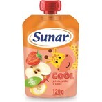 Sunar COOL Fruit Banana, strawberries, apples 1×120 g, Banana, strawberries, apples, 12m+