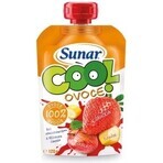 Sunar COOL Fruit Banana, strawberries, apples 1×120 g, Banana, strawberries, apples, 12m+