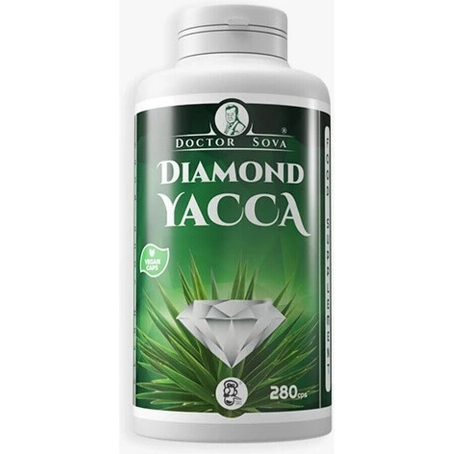 DOCTOR SOVA Diamond Yacca 280 cápsulas 1×280 cps, complemento alimenticio