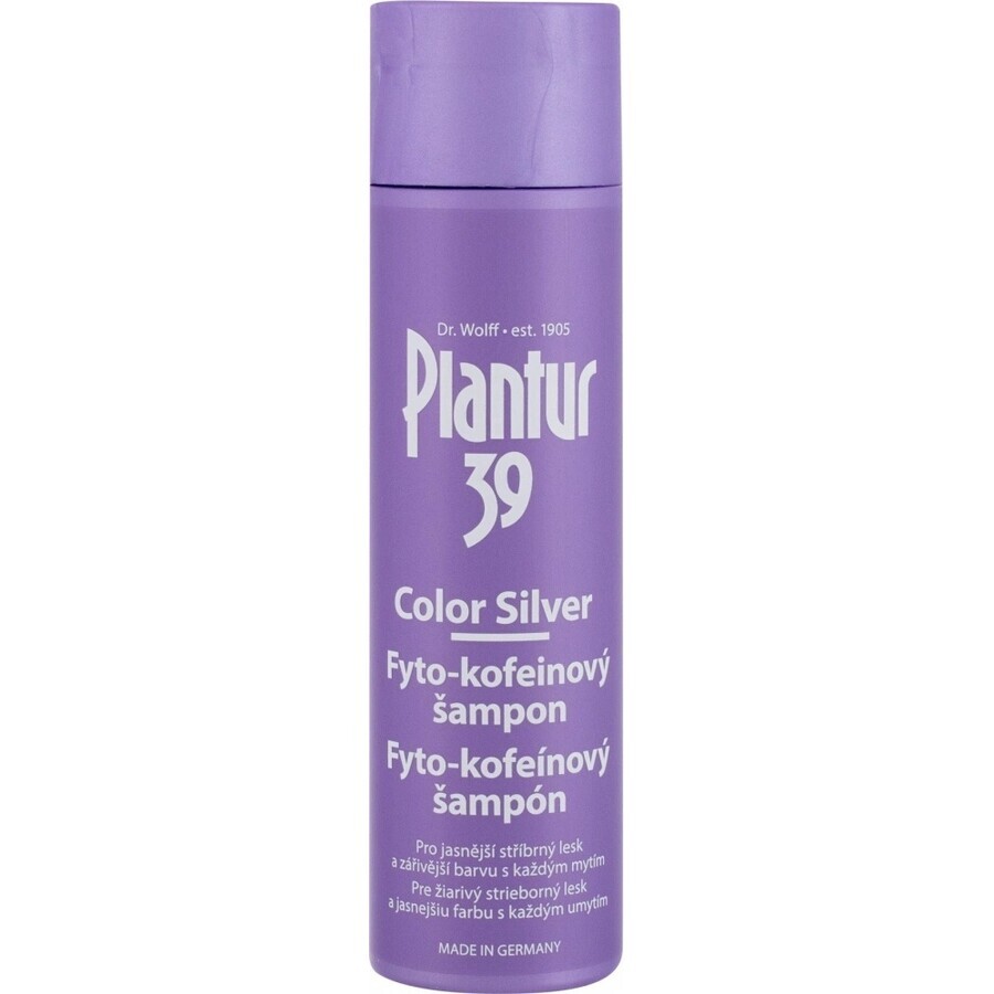 Plantur 39 Colour Silver Phyto-caffeine shampooing 1×250 ml, shampooing à la caféine