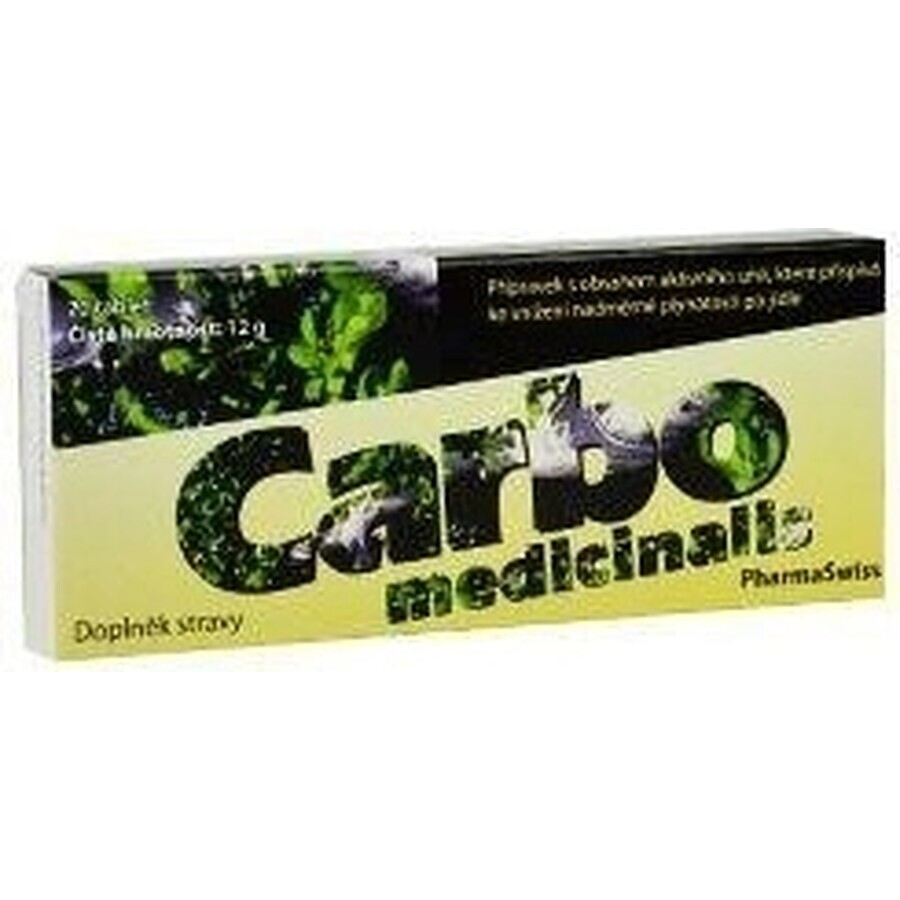 CARBO MEDICINALIS 1×20 tbl, complément alimentaire