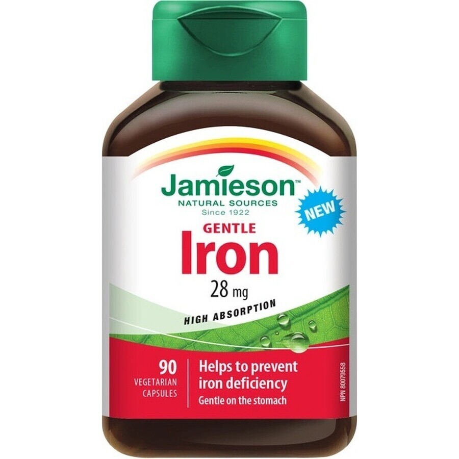 JAMIESON GENTLE IRON COMPLEX 1×90 cps, voedingssupplement