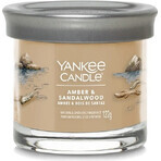 Yankee Candle Signature small Amber & Sandalwood candle 1×122 g, scented candle