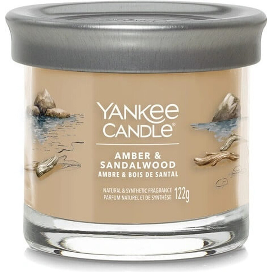 Yankee Candle Signature small Amber & Sandalwood candle 1×122 g, scented candle