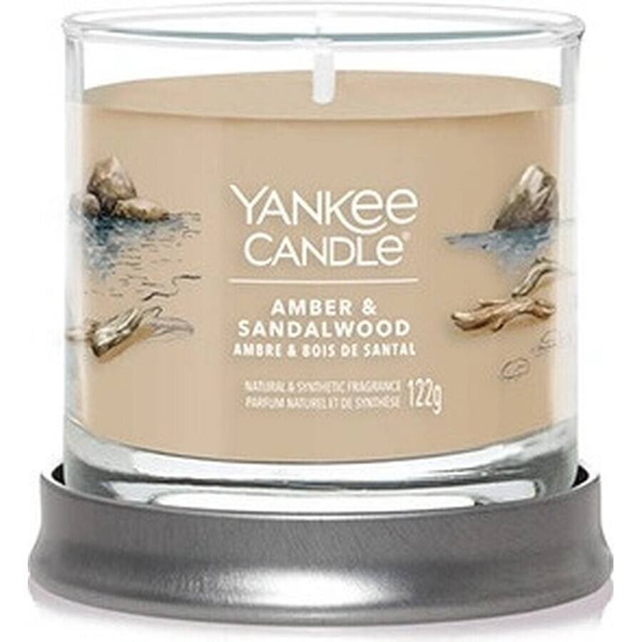 Yankee Candle Signature small Amber & Sandalwood candle 1×122 g, scented candle