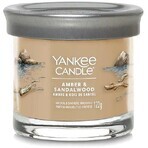 Yankee Candle Signature small Amber & Sandalwood candle 1×122 g, scented candle