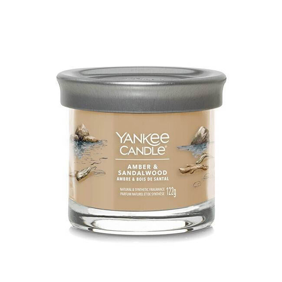 Yankee Candle Signature small Amber & Sandalwood candle 1×122 g, scented candle