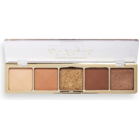 Revolution PRO, Glam Palette No Regrets Soft Nude, paleta de sombras de ojos 1×5,50 g, paleta de sombras de ojos