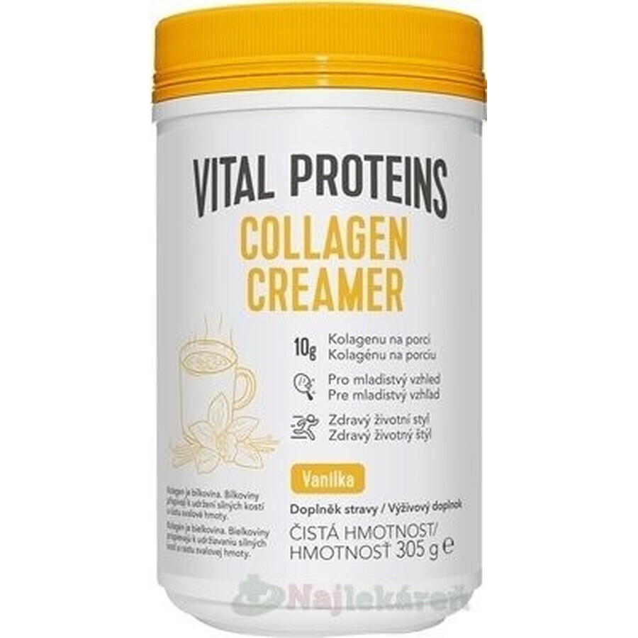 Vital Proteins Collagen Creamer Vanilla Collagen powder 305g 1×305g 1×305g, saveur café