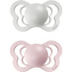 BIBS Couture silicone orthodontique BIBS Couture silicone haze/blossom 1×2 pcs, taille 1