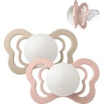 BIBS Couture silicone orthodontique BIBS Couture silicone haze/blossom 1×2 pcs, taille 1