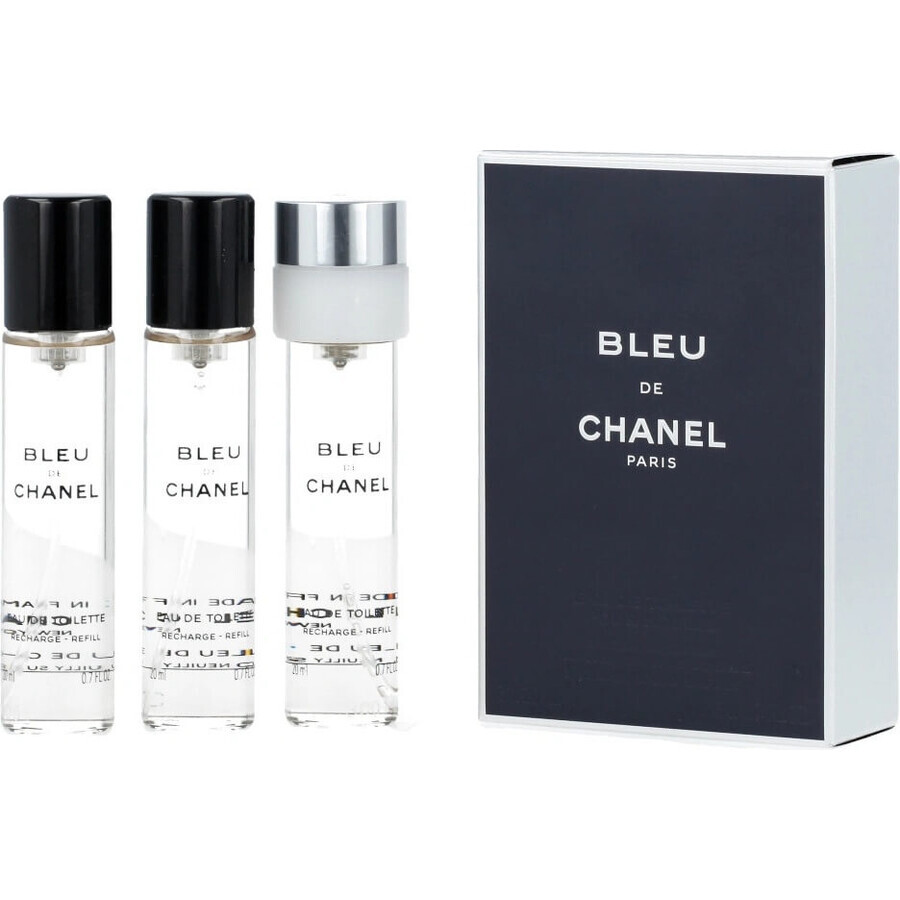 Chanel Bleu De Chanel Edt 3x20ml 60ml 1×1pc, apă de toaletă