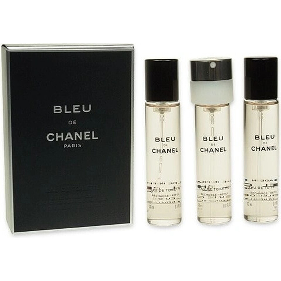 Chanel Bleu De Chanel Edt 3x20ml 60ml 1×1pc, apă de toaletă