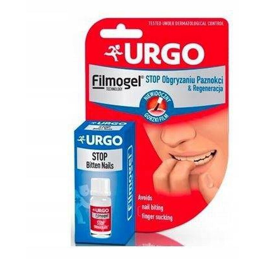 URGO FILMOGEL STOP NAIL BITING 1×9 ml, lac de unghii amar împotriva mușcării unghiilor