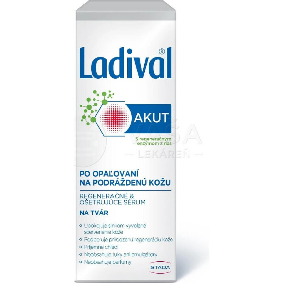 LADIVAL Akut Ser de față 1×50 ml, ser de față după plajă