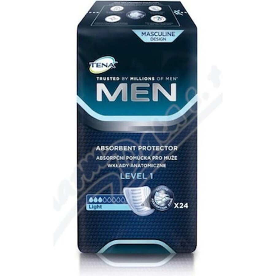 TENA Men Level 1 1×24 protections contre l'incontinence pour hommes