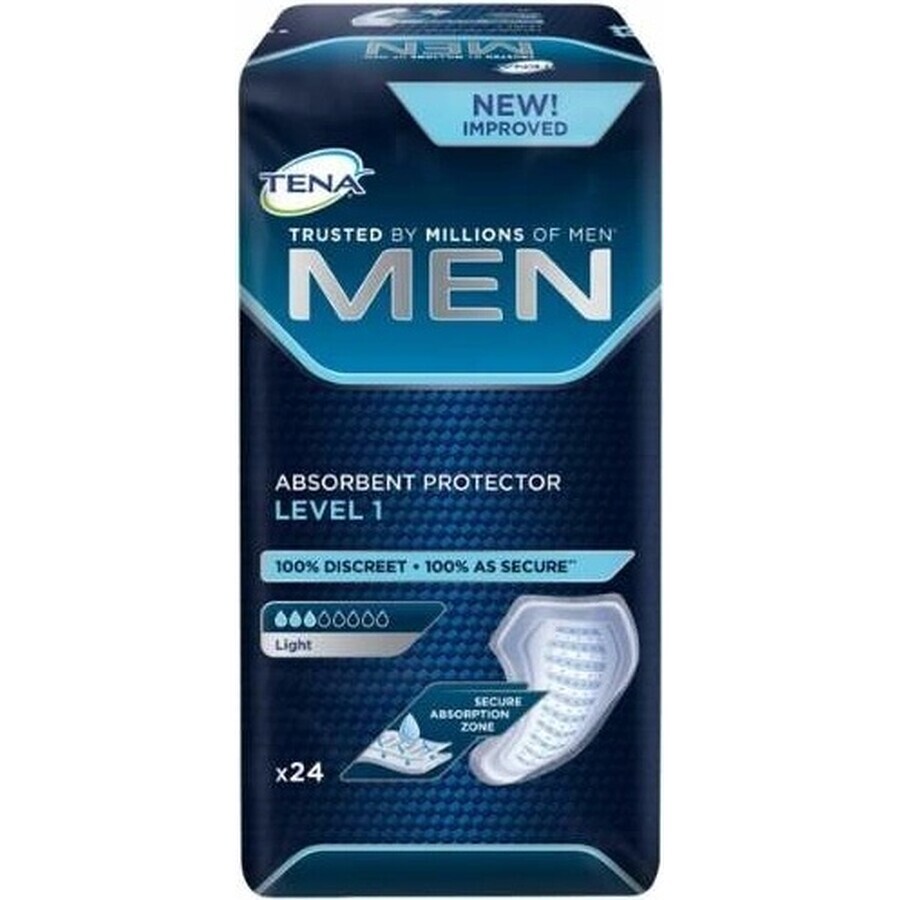 TENA Men Level 1 1×24 protections contre l'incontinence pour hommes