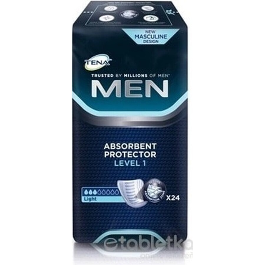 TENA Men Level 1 1×24 protections contre l'incontinence pour hommes