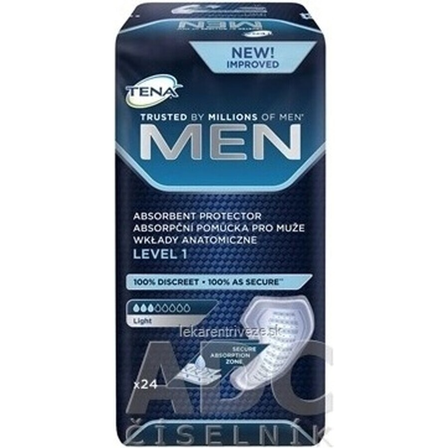 TENA Men Level 1 1×24 protections contre l'incontinence pour hommes