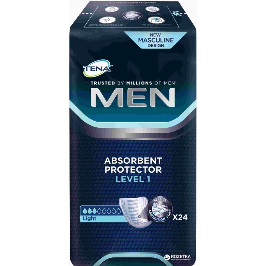 TENA Men Level 1 1×24 protections contre l'incontinence pour hommes