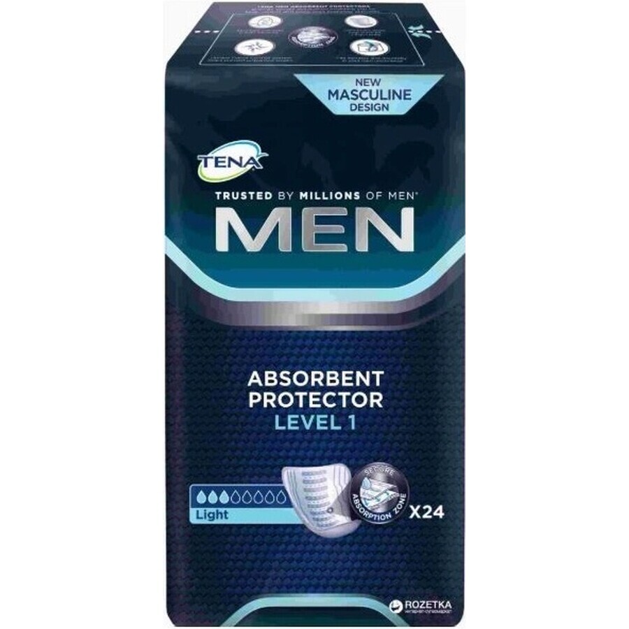 TENA Men Level 1 1×24 protections contre l'incontinence pour hommes